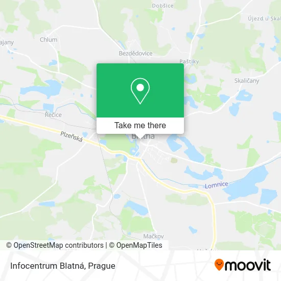 Карта Infocentrum Blatná