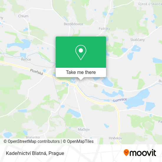Карта Kadeřnictví Blatná