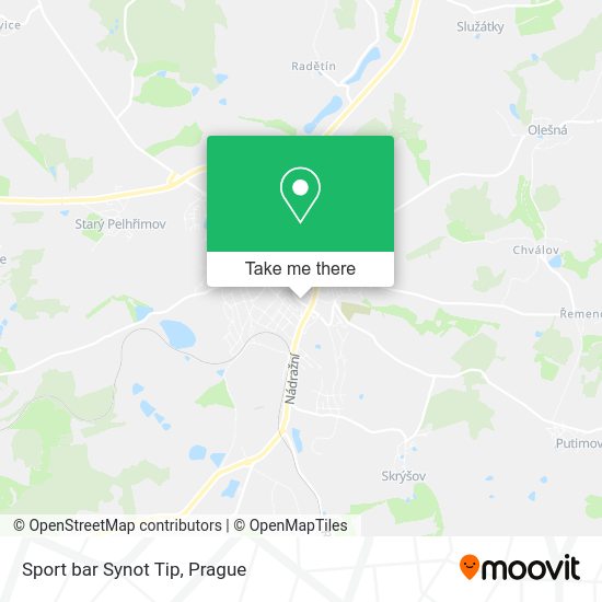 Карта Sport bar Synot Tip