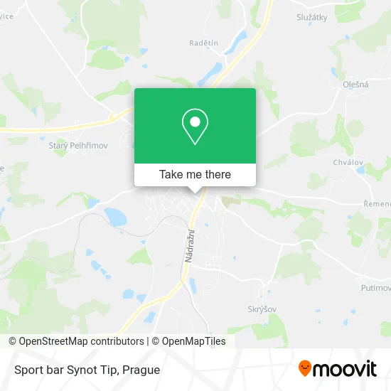 Карта Sport bar Synot Tip