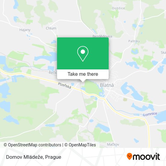 Карта Domov Mládeže