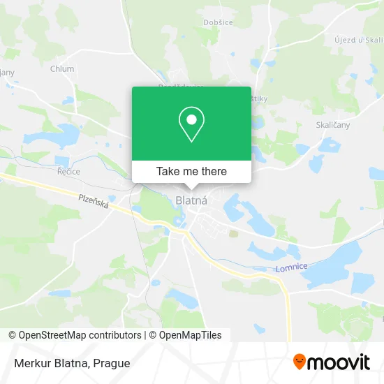 Карта Merkur Blatna