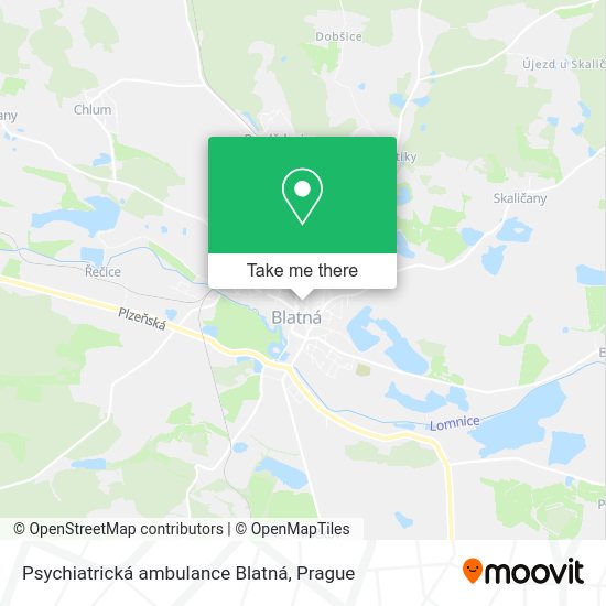 Карта Psychiatrická ambulance Blatná
