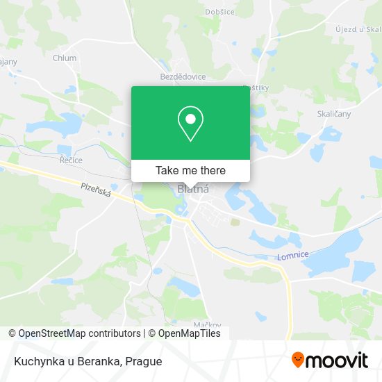 Карта Kuchynka u Beranka