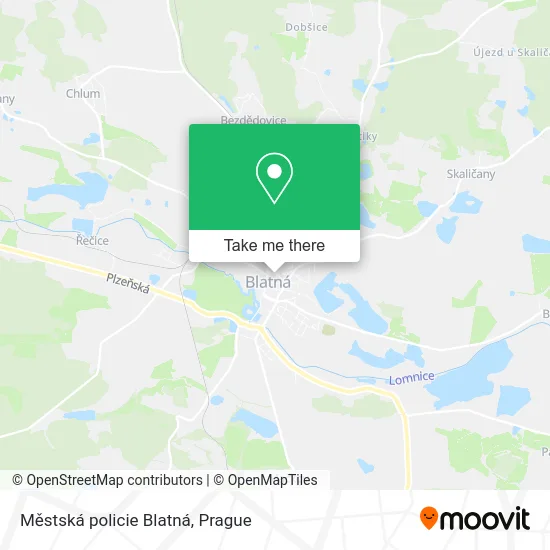 Карта Městská policie Blatná