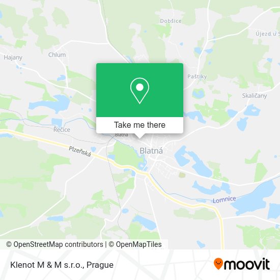 Карта Klenot M & M s.r.o.