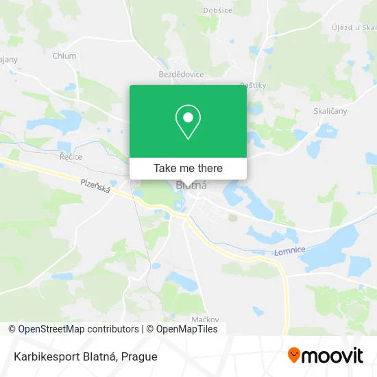 Карта Karbikesport Blatná