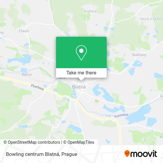Карта Bowling centrum Blatná