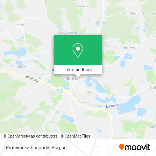 Карта Protivínská hospoda