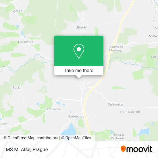 Карта MŠ M. Alše