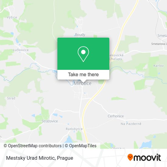 Карта Mestsky Urad Mirotic
