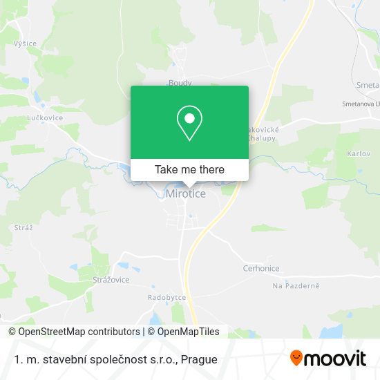 Карта 1. m. stavební společnost s.r.o.