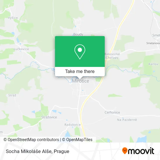 Карта Socha Mikoláše Alše