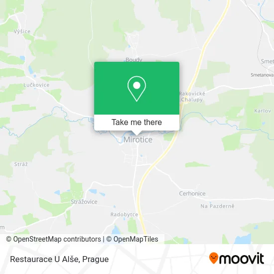 Карта Restaurace U Alše