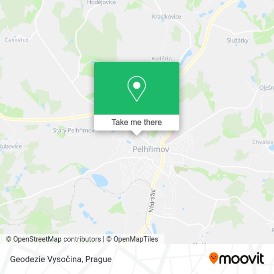 Карта Geodezie Vysočina