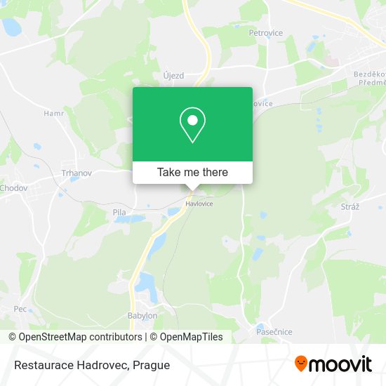 Карта Restaurace Hadrovec
