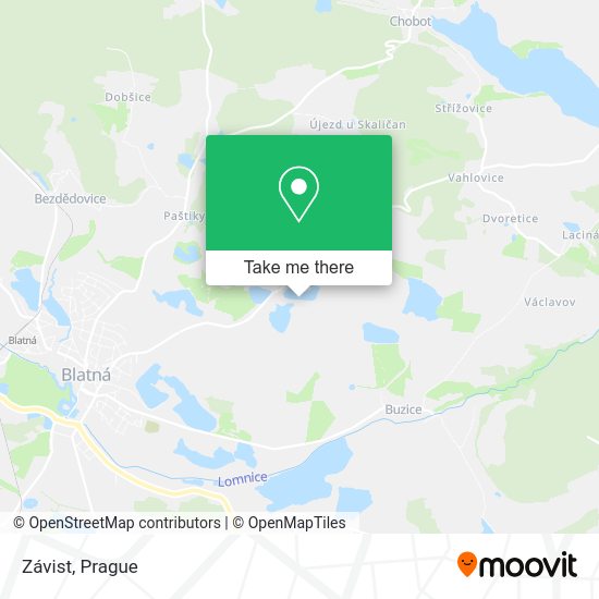 Карта Závist