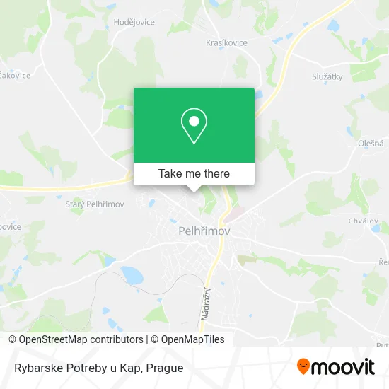 Карта Rybarske Potreby u Kap