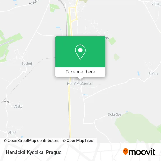 Карта Hanácká Kyselka