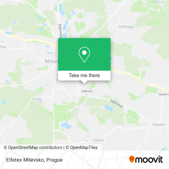 Карта Elfetex Milevsko
