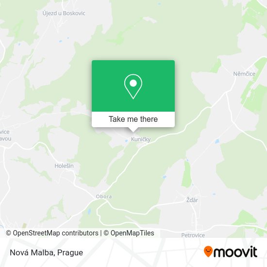 Карта Nová Malba