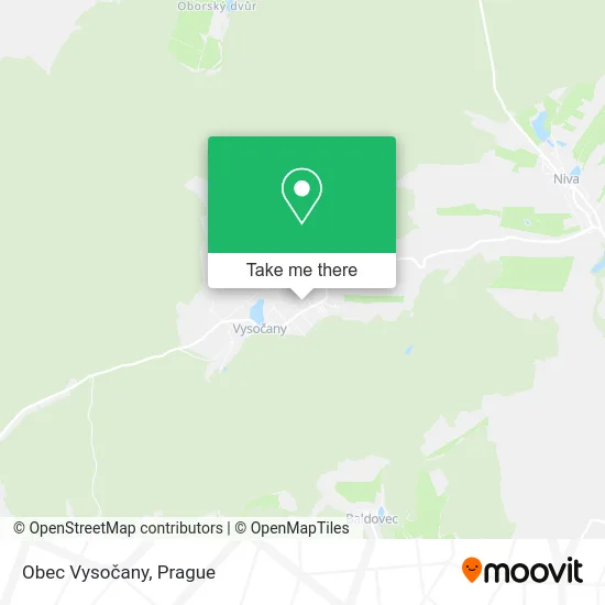 Карта Obec Vysočany