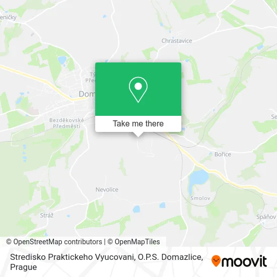 Карта Stredisko Praktickeho Vyucovani, O.P.S. Domazlice