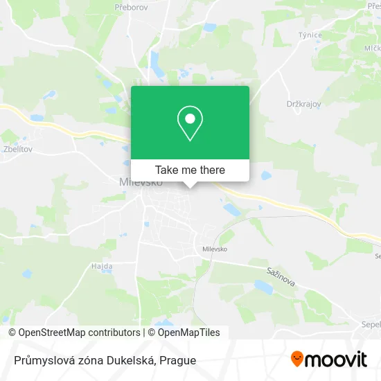 Карта Průmyslová zóna Dukelská
