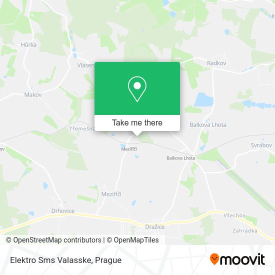 Карта Elektro Sms Valasske