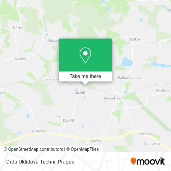 Карта Drda Uklidova Techni
