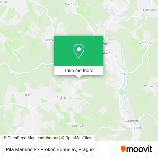 Карта Pila Mansberk - Prokeš Bohuslav
