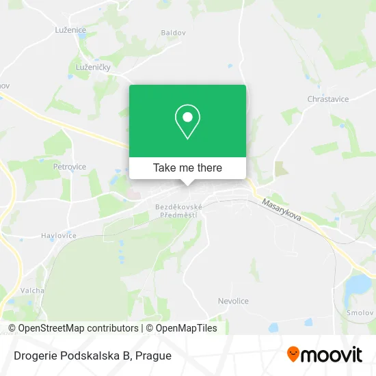 Карта Drogerie Podskalska B