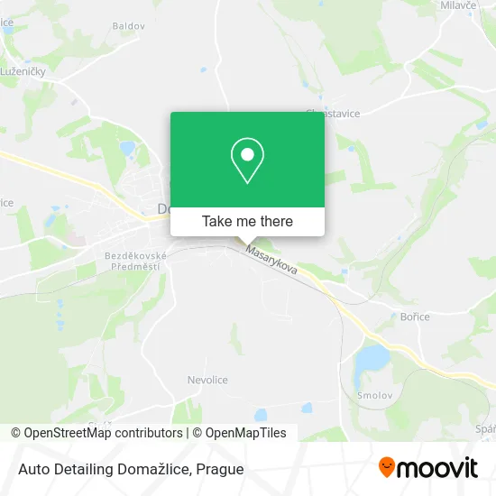 Карта Auto Detailing Domažlice
