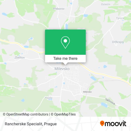 Карта Rancherske Specialit