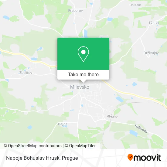 Карта Napoje Bohuslav Hrusk