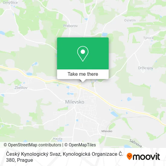 Карта Český Kynologický Svaz, Kynologická Organizace Č. 380