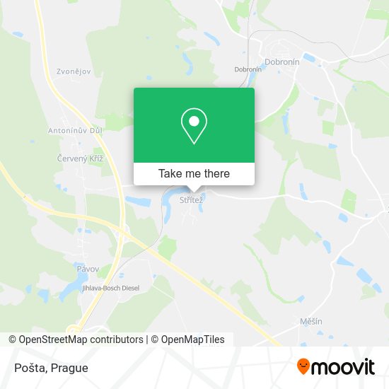 Карта Pošta