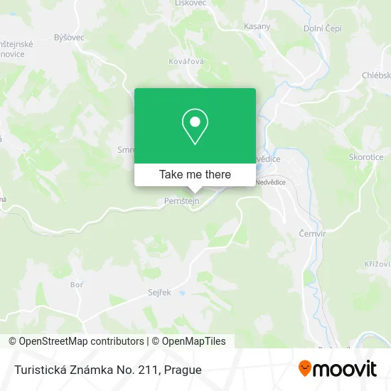 Карта Turistická Známka No. 211