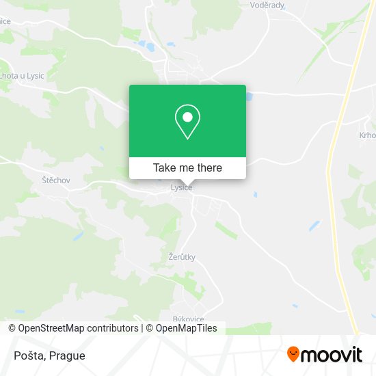 Карта Pošta