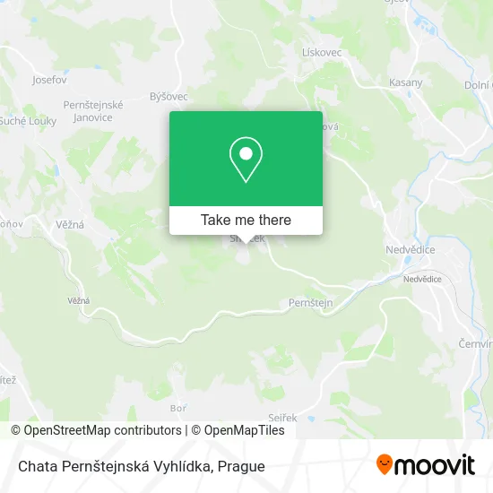 Карта Chata Pernštejnská Vyhlídka