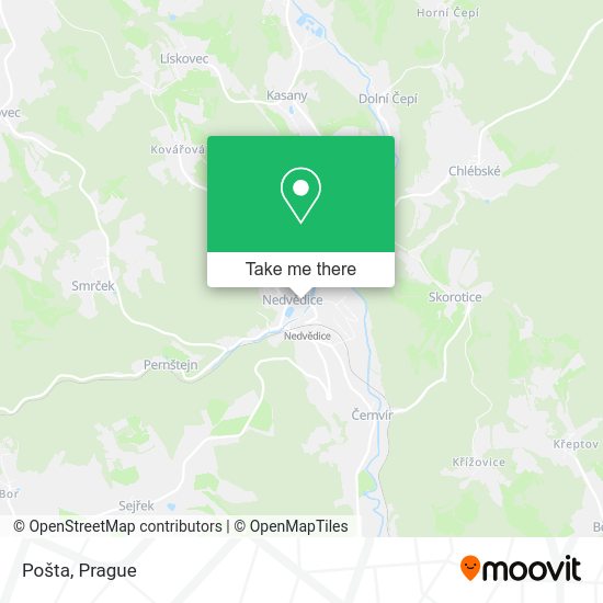 Карта Pošta