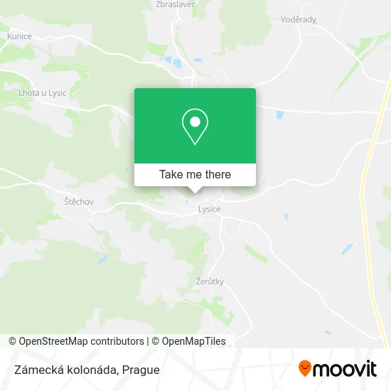 Карта Zámecká kolonáda