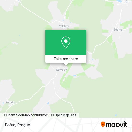 Карта Pošta