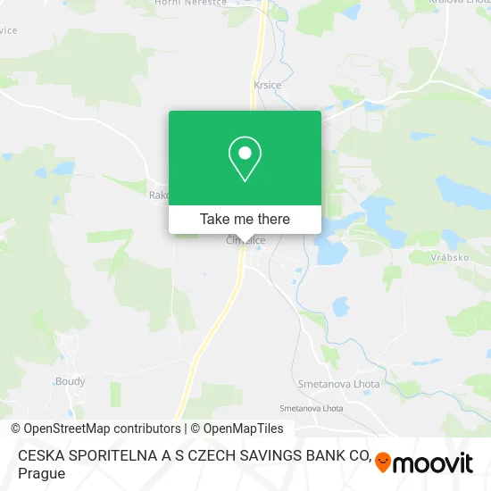 Карта CESKA SPORITELNA A S CZECH SAVINGS BANK CO