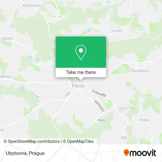 Карта Ubytovna