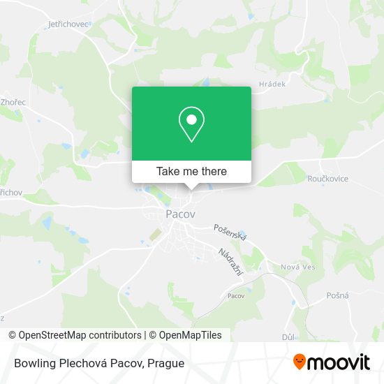 Карта Bowling Plechová Pacov