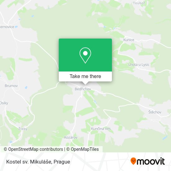 Карта Kostel sv. Mikuláše