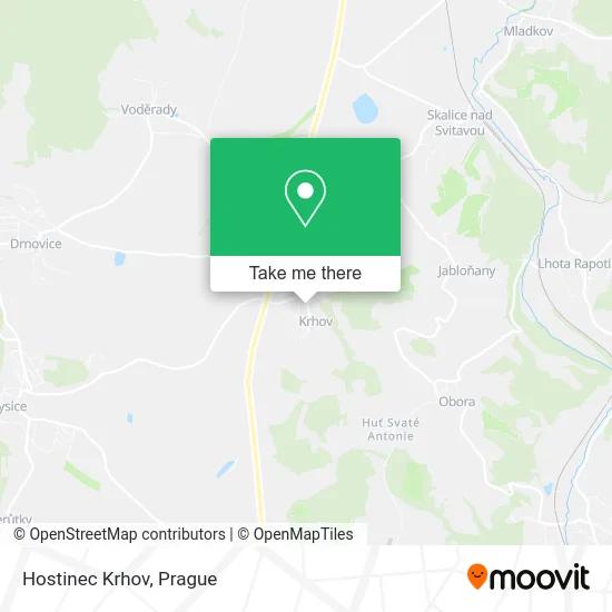 Карта Hostinec Krhov