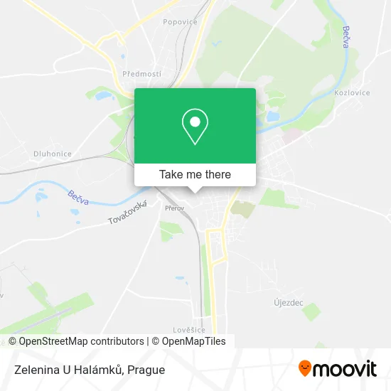 Карта Zelenina U Halámků