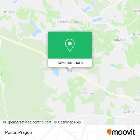 Карта Pošta